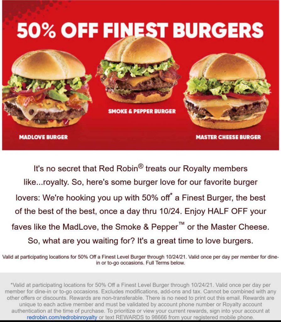 RED ROBIN DEAL