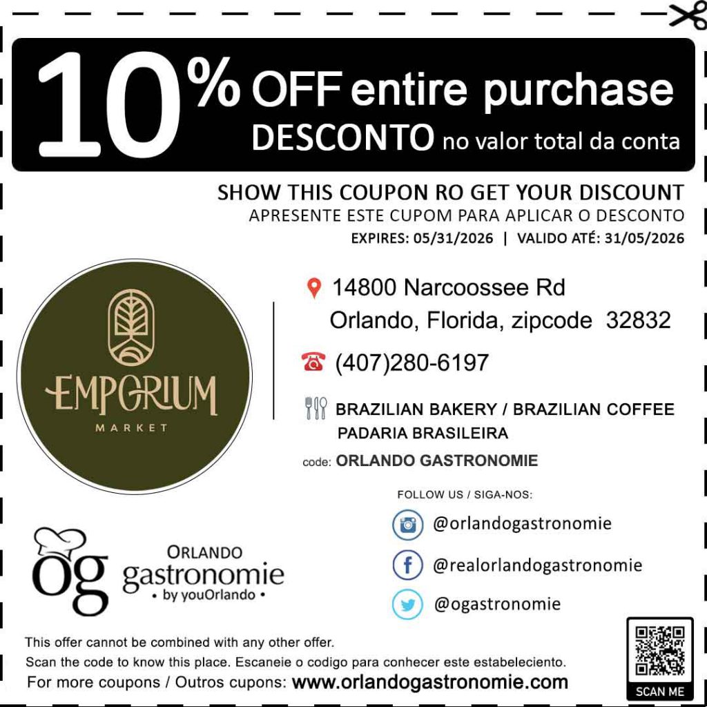 emporium cafe coupon cupom