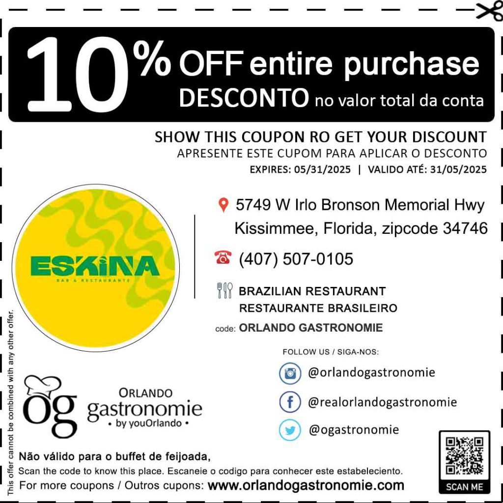 Eskina coupon cupom