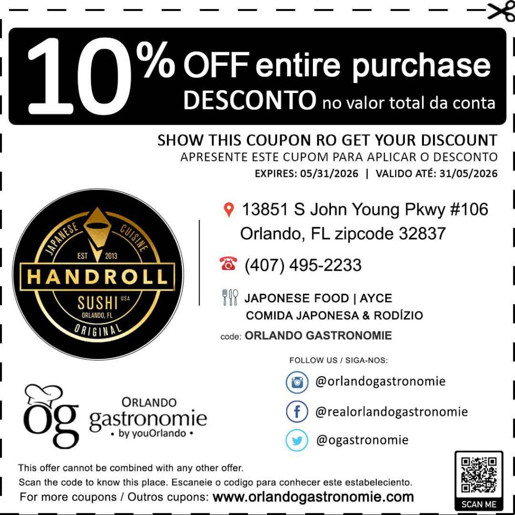 handroll sushi coupon cupom
