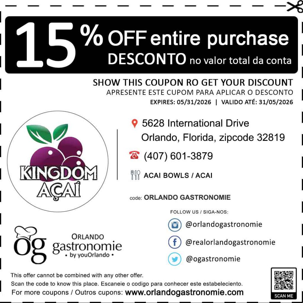 kingdom acai coupon cupom