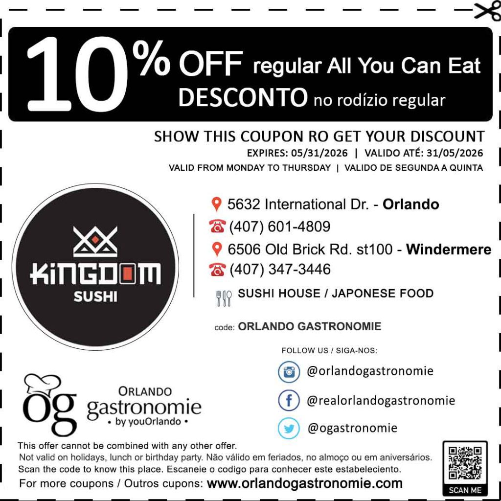 kingdom sushi coupon cupom
