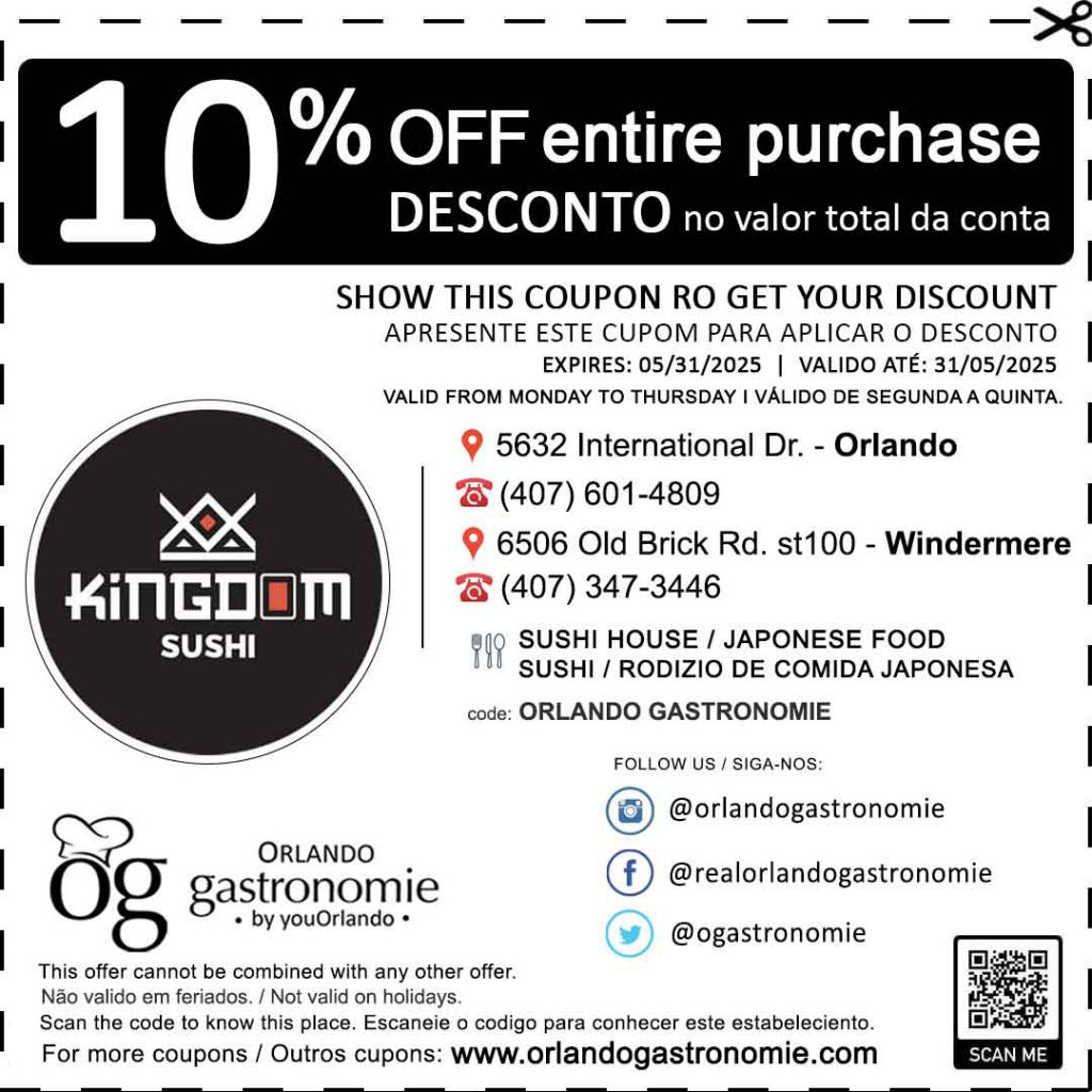 kingdom sushi coupon cupom