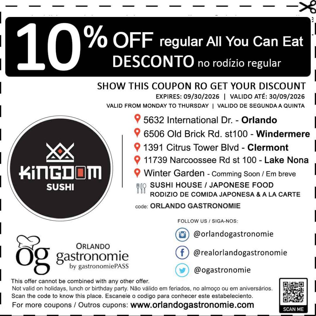 kingdom sushi coupon cupom