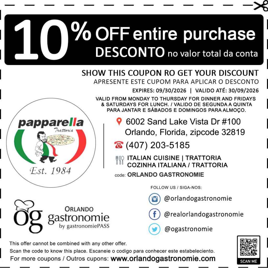 papparella coupon cupom