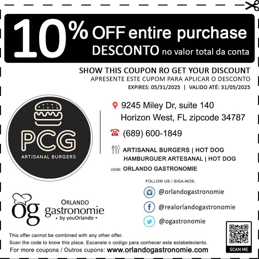 pcg burger coupon cupom